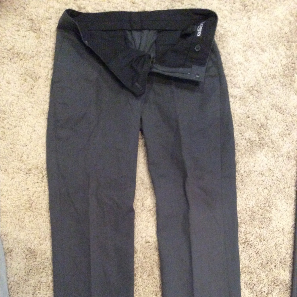 Express Men's Charcoal Dress Pants